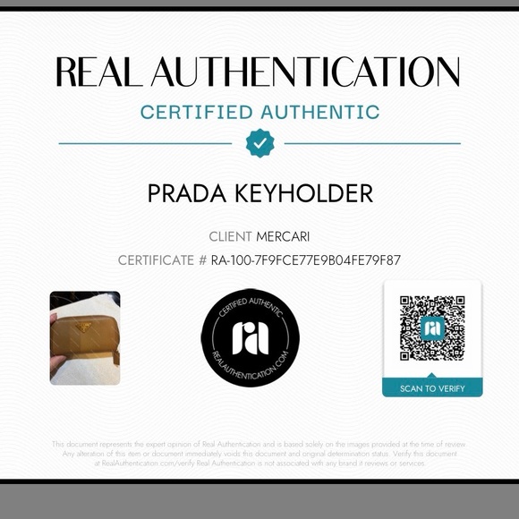 Prada Milano Saffiano Leather Zip Key Case Wallet 6 Hook Taupe Made In Italy - Picture 8 of 8